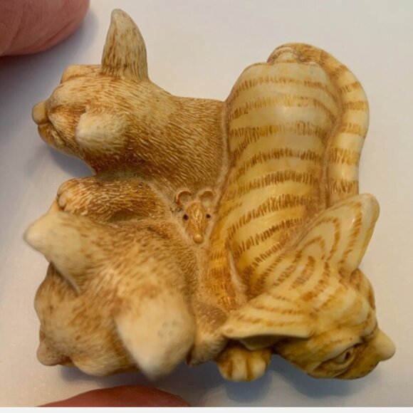 Harmony Kingdom Crazy Cat Pile Trinket Box EUC Vintage Cat Lover Gift - Picture 10 of 13